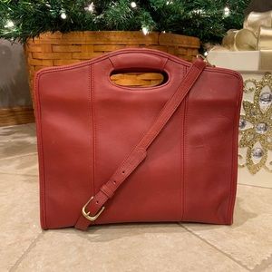 Red Leather Coach Purse